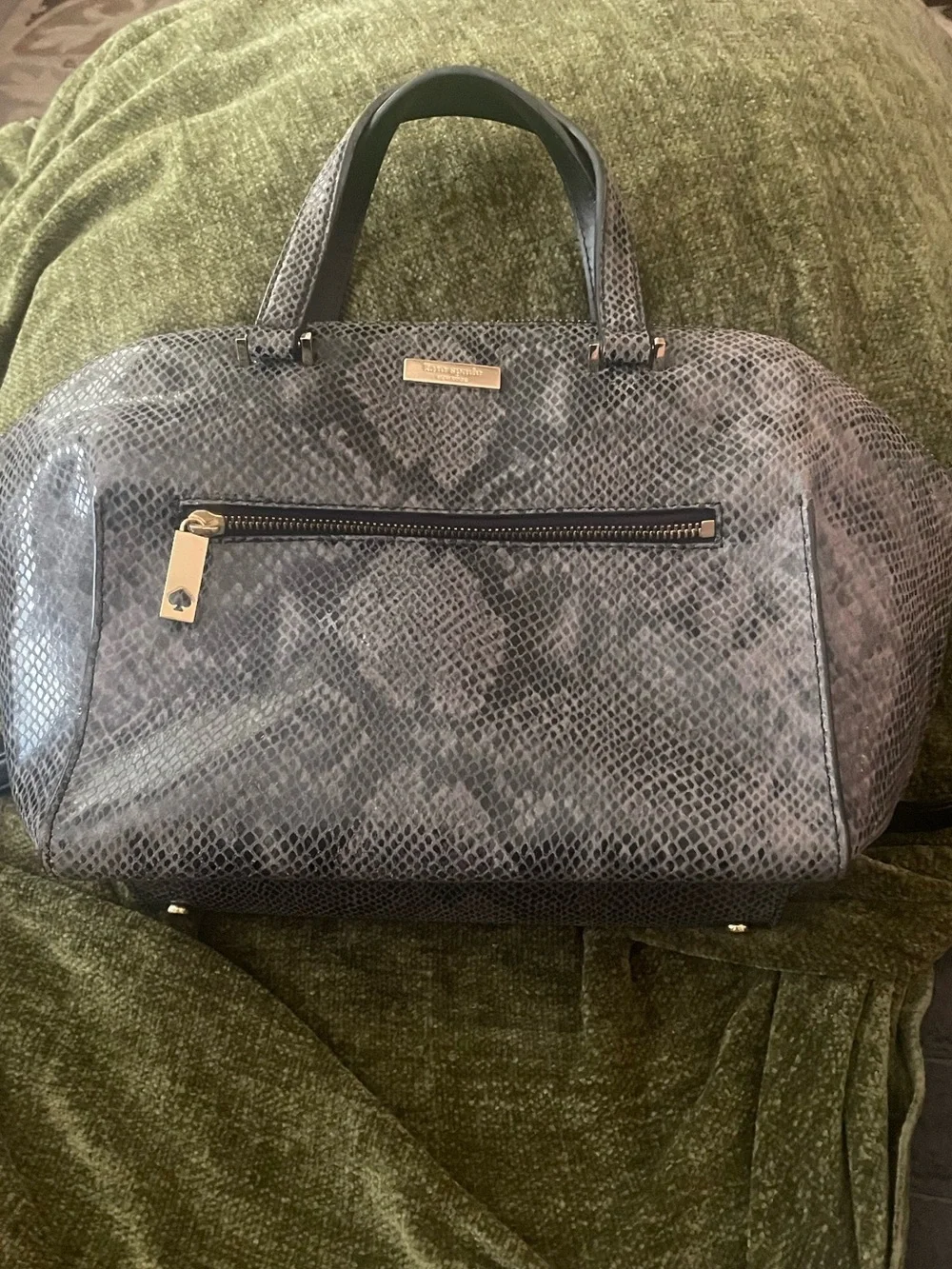 Kate Spade New York Parliament Snake Skin Print purse w Crossbody Strap